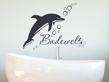 Wandtattoo Delfin Badezimmer