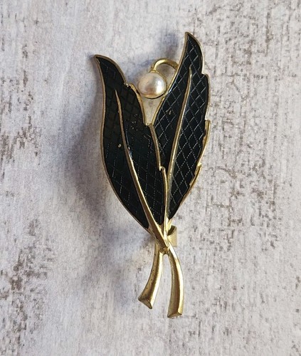 Vintage brosche blattform - vintage,