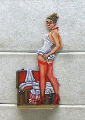 Zinnfigur pin girl pinup - zinnfigur,
