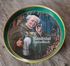Kulmbacher Mönchshof Bier Serviertablett Mönchshof Brauerei aus Metall 31 cm 