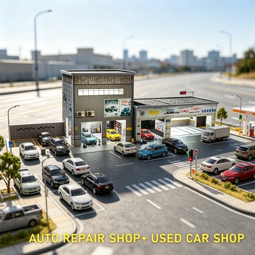 Diorama garage led - diorama,