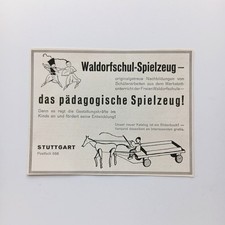 1929 Waldorf Spielzeug Werbeanzeige Werbung Reklame Advertising