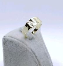 Siegelring Gold 585er 14 Karat Goldring mit Diamantsplitter 