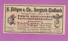 B-GLADBACH, Werbung 1911, H
