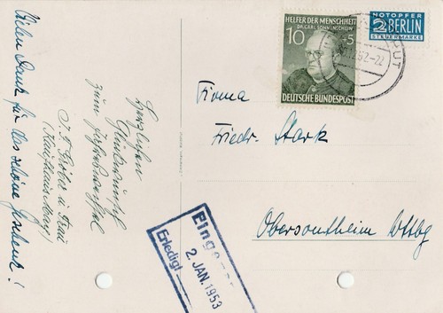 Postkarte zum jahreswechsel - zum,