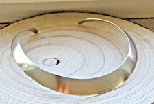 Vintage kühler 925er Silber Halsreif Choker Halsband von Quinn, 1970er Jahre