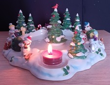 PartyLite Kerzenhalter"FROSTY`S WINTERWELT"Teelichte/Pillar/Gläser/RAR / X-mas*