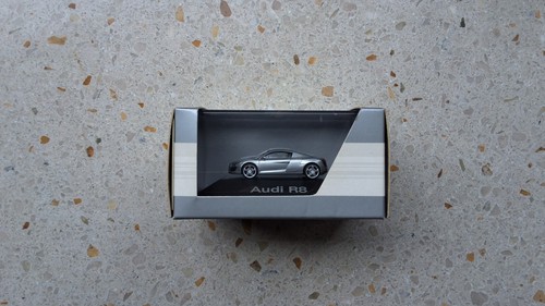 Herpa audi eissilber 87 - r8, 1:87