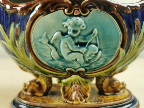 Sarreguemines jardiniere antik - jardiniere,