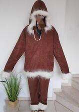 Karnevalskostüm Eskimo Inuit Kostüm Brauner Zweiteiler Karneval Verkleidung Uni