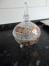 Bonboniere Bleikristall mit Deckel Anna Hütte