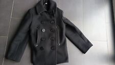 Buzz Rickson US Navy Pea Coat Mantel Wolle Schwarz Gr.36 (S) NEU *RAR!*
