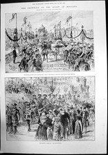 Antiker alter Druck Krönung