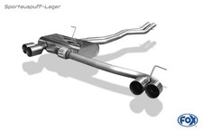 Fox Duplex Sportauspuff BMW Z4 E85 Roadster Coupe inkl. Facelift 2x80mm