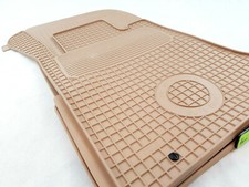 BEIGE Gummimatten für Mercedes Benz W210 S210 E-Klasse + Gummi Fußmatten + NEU