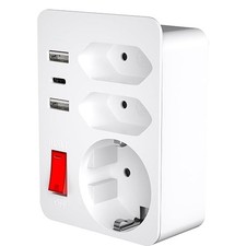 3er Steckdose Mit Schalter