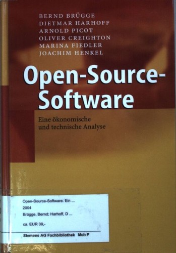 Open source software eine - open-source-software:,