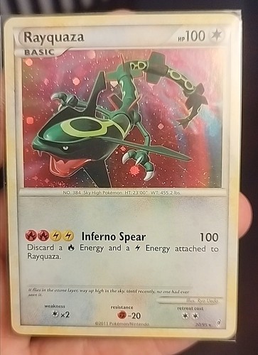 Rayquaza estado exelent - 20/95,