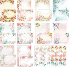 160 Stück Blumen Briefpapier