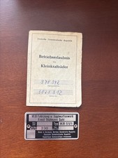 Simson Schwalbe KR51/1 Papiere