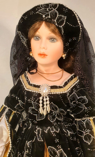 Porzellanpuppe anne boleyn - porzellanpuppe, "anne
