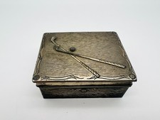 ⛳ Vintage Golfer Schmuckdose versilbert 1950er, Relief Golf Design ?️‍♂️