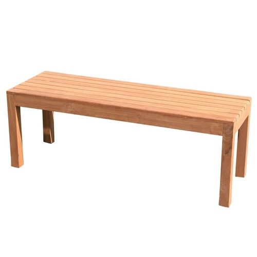 Teakholz wartebank 120cm - teakholz,