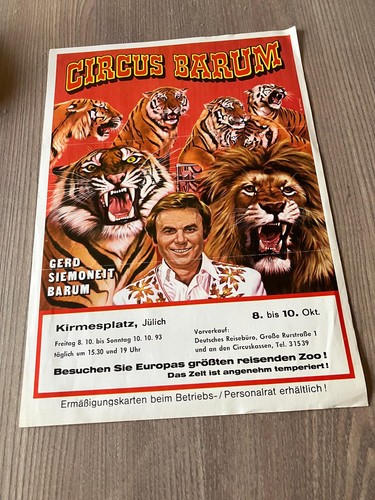 Plakat circus barnum 1993 - plakat,