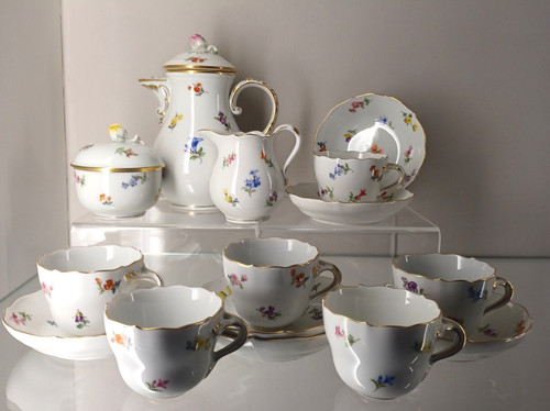 Meissen mokkaservice - meissen, 6