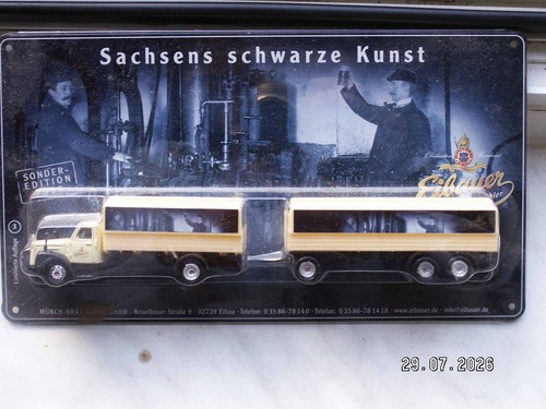 Biertruck auf metallschild - 1,