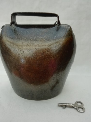 Vintage metall kuhglocke - metall,