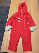 Sigikid Fleeceanzug Mit Handschuhen Rot 80 Mädchen Herbst/Winter 
