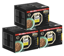 96x85g Sheba Selection Katzenfutter Nassfutter Schale Geflügel Variation Sauce