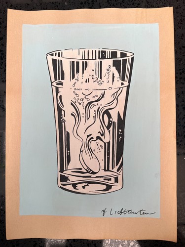 Roy lichtenstein - lichtenstein, (handarbeit)