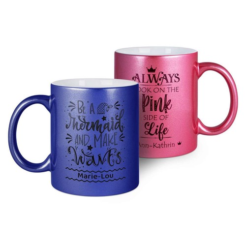 Keramiktasse perlmutteffekt - keramiktasse,