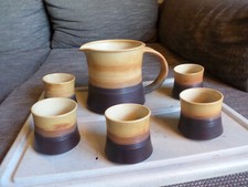 Milch/Saft-Krug mit 5 Bechern