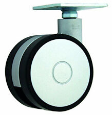 4 Stück Design-Möbelräder mit Platte Kunststoff Ø 60 mm Platte 47 x 47 mm 261440