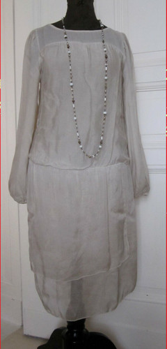 Kleid seide 1920 - kleid,