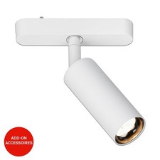 Luxtrail LED Tracklight Spot Schienensystem Warmweiß Schwenkbar Zubehör 5W Weiß