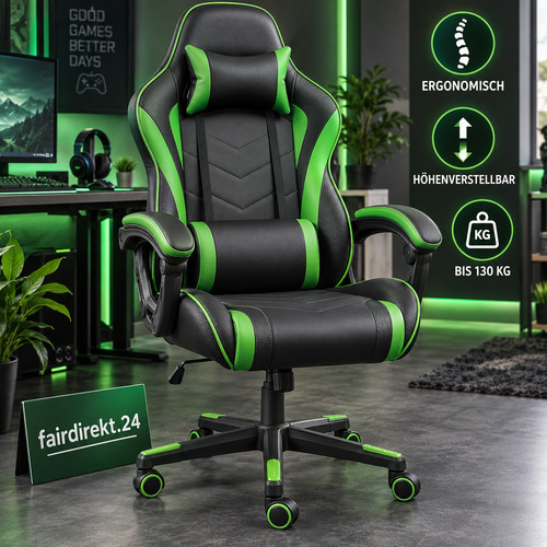 Bigzzia gaming stuhl grün - stuhl,