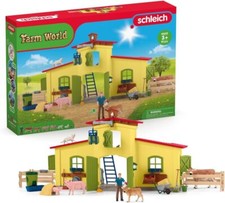 FARM WORLD 42605 Bauernhof Spielset mit Figur und Zubehör - 92-Teiliges Tiere...