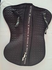 Mattes Sattelpad mit Correction, schwarz, ohne Lammfell, neuwertig