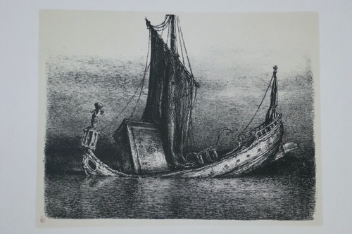 Paul weber lithographie - a., weber,