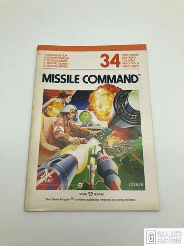 Missile command atari - command, • atari