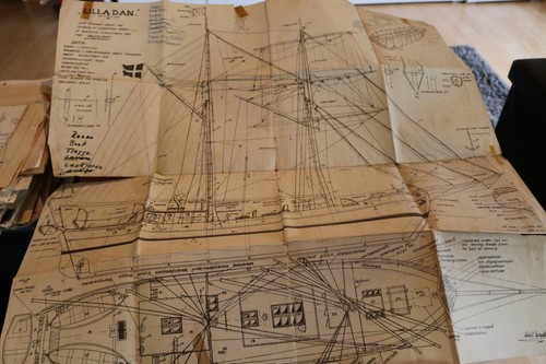 Toller alter modellbauplan - toller,