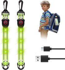 LED Blinklicht Schulranzen - USB Aufladbar Sicherheit Licht für Kinder