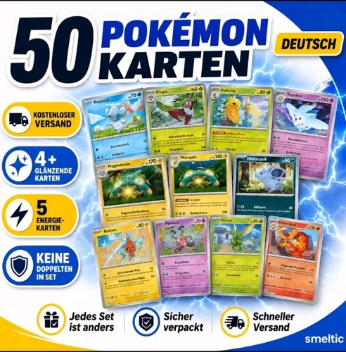 Pokémon karten stück - karten, 50