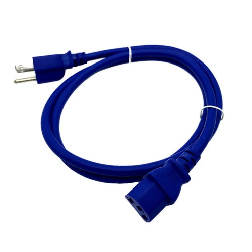 Blue power cord for hp - 4',