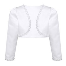 Lange Ärmel Satin Bolero