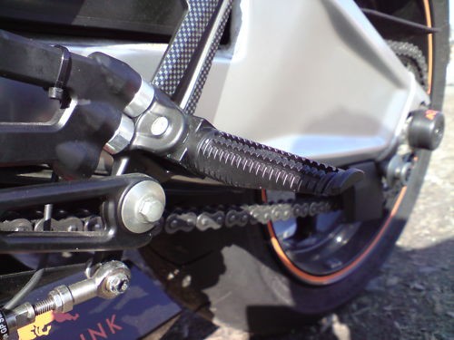 1paar aluminium fussrasten - aluminium,